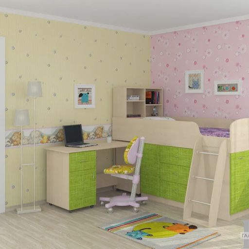 Кровать-чердак «Дюймовочка-1»